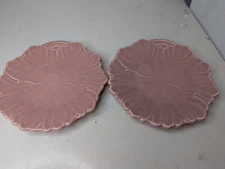 2 - Steubenville Woodfield Salmon Pink Bread Dessert Plates 6.5"
