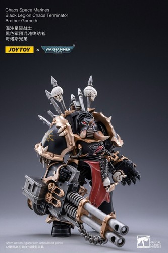 JOYTOY X Warhammer 40k Black Legion Chaos Terminator Gornoth 1/18 ACTION FIGURE - Picture 2 of 6