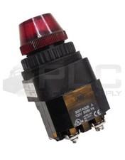 ALLEN BRADLEY 800H-QRH2G /H PILOT LIGHT 12-130V AC/DC W/ 800T-N326 /A COIL RED