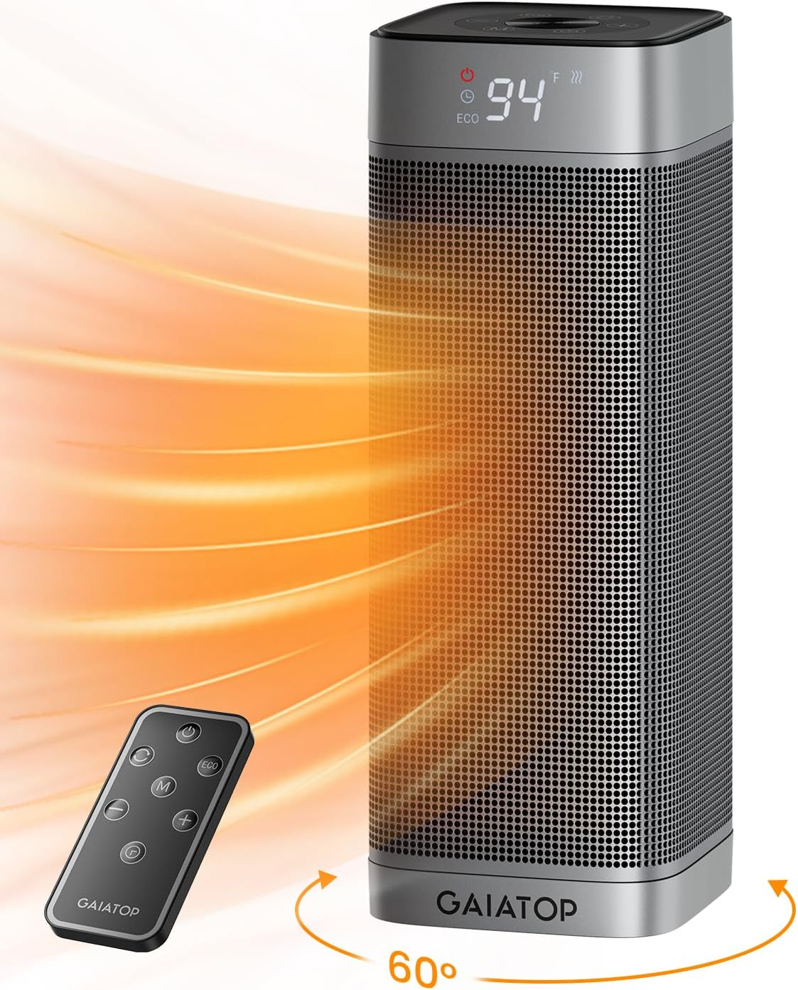 Space Heaters for Indoor Use, 1500W Portable Electric Heater, Quiet PTC Ceramic