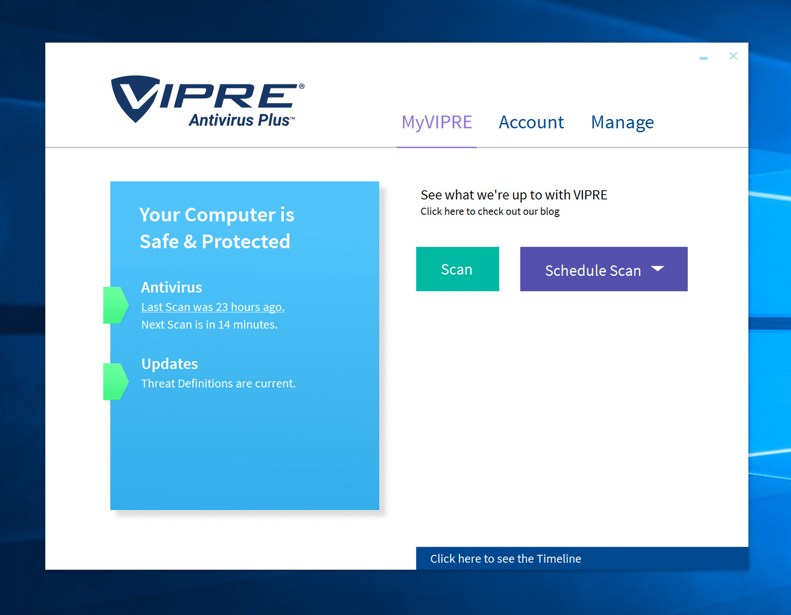 New Vipre Antivirus Plus , 1 PC license for 1 Year.