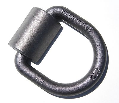 1/2'' D Ring Weld-On Flatbed Truck Trailer Ratchet Strap Cargo Tie Down Lashing
