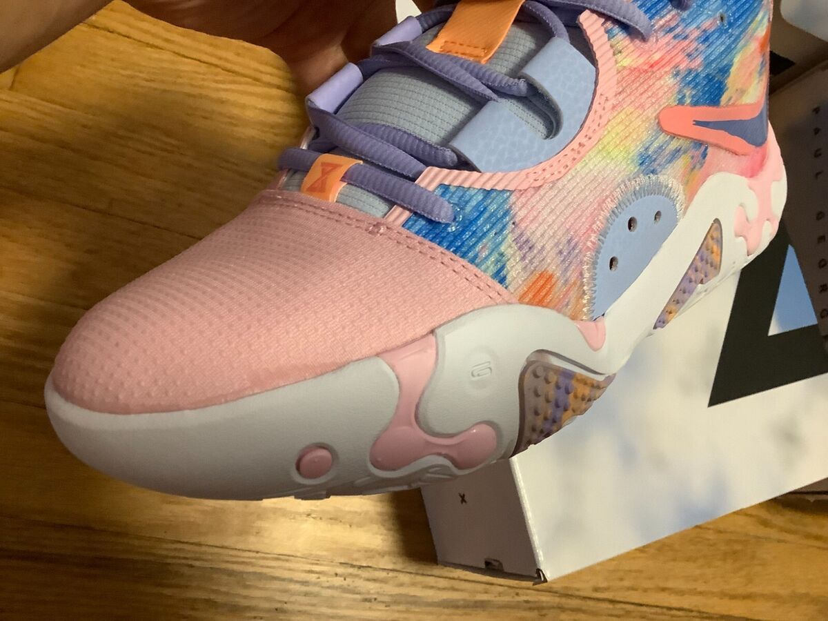 MINOR MARKS* Nike PG 6 Painted Swoosh Paul George PINK BLUE MINOR MARKS* Nike PG 6 Painted Swoosh Paul George PINK BLUE