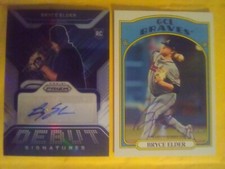 2021 Topps Heritage Bryce Elder Rookie Auto + 2022 Elder Prizm Rookie Auto RC 