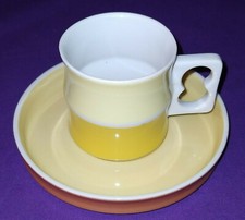 Arzberg Chromatics Goldbraun - ESPRESSO-TASSE (10102) und UNTERTASSE (10307)