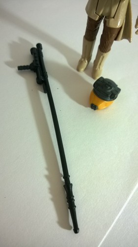 Vintage Star Wars Princess Leia Boushh Bounty Hunter Figure Weapon & Helmet - Foto 6 di 6