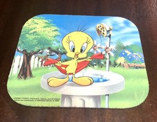 Looney Tunes Tweety Bird Mouse Pad Warner Bros Vintage Birdbath Shower 90 s
