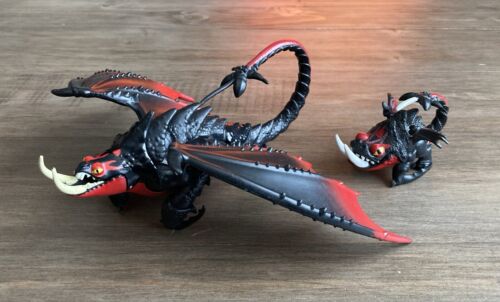 How to Train Your Dragon 3 Hidden World Deathgripper & Mini Dragon Figure Bundle