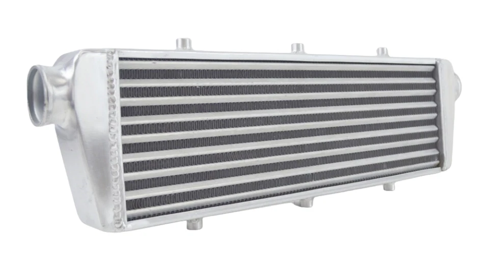 Intercooler de montaje delantero universal de aluminio 27*6,6*2,7"" para Cadillac Chevrolet Foto 2 de 4