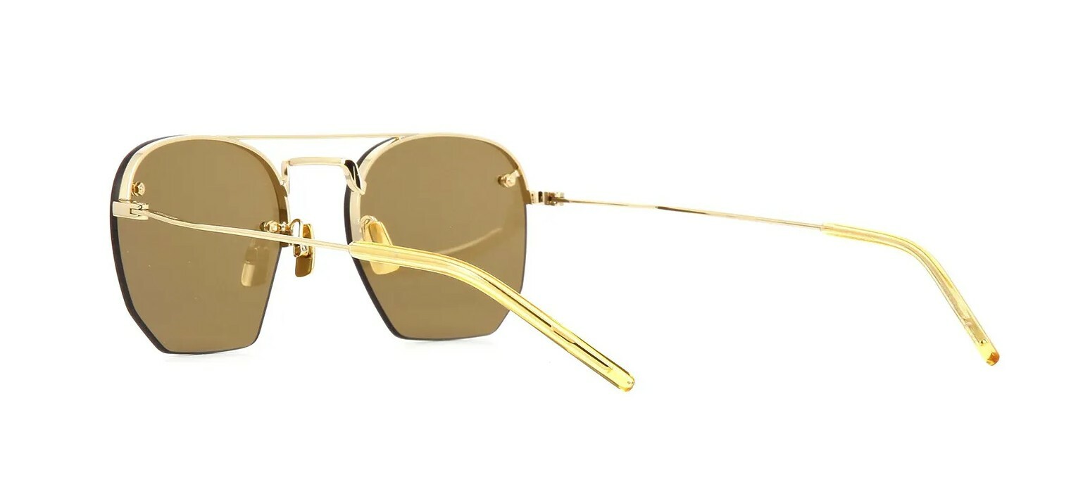 Occhiali da sole Saint Laurent SL 422 oro marrone (001)