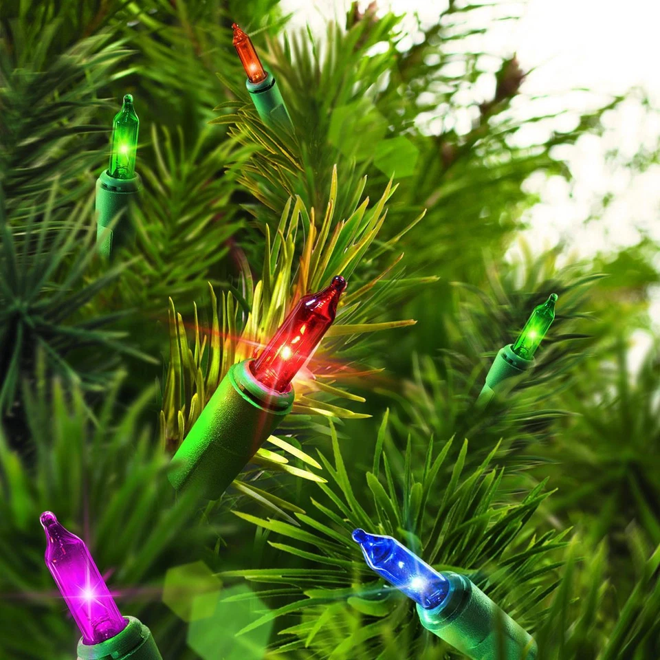 Holiday Time Incandescent Christmas String Light 21" Multicolor 100-Count 2 Pack - Image 4 of 4
