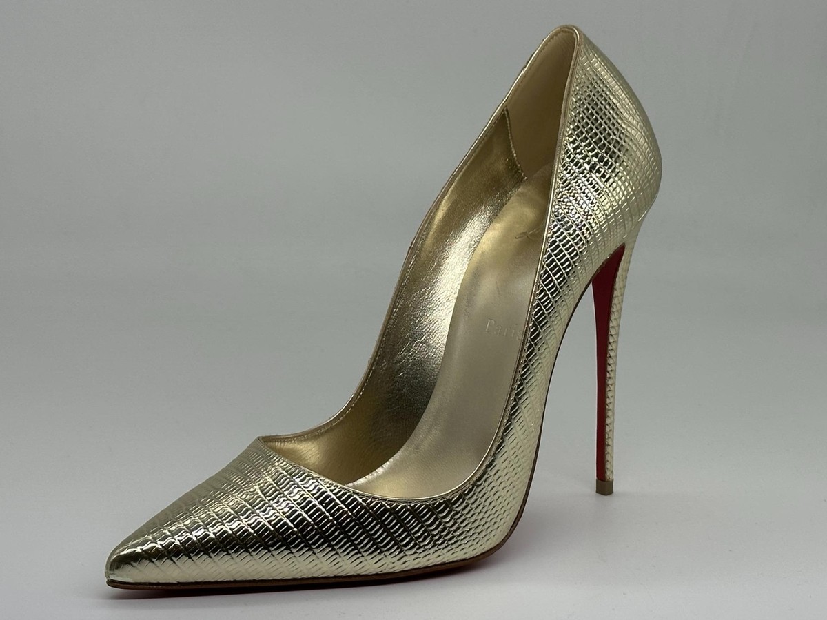 christian louboutin metallic shoes