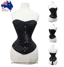 Steel Boned Waist Training Satin Hourglass Victorian Sexy Overbust Corset C74