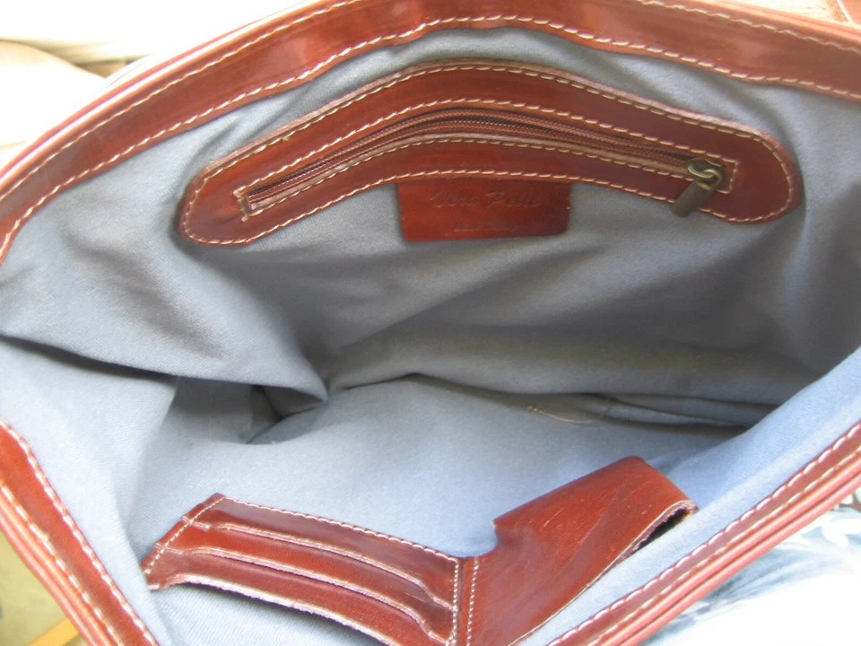 Bolso de hombro Brooks de cuero mensajero de ciclismo hecho en Italia Foto 3 de 4