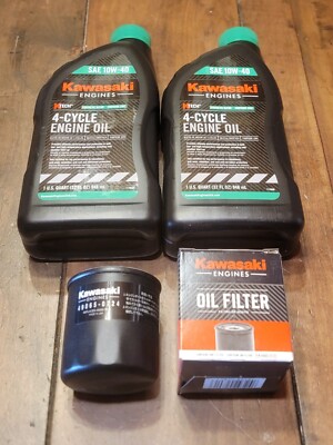 Kawasaki 10W-40 Synthetic Blend 4-Cycle Engine Oil Change Kit 0724