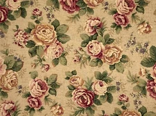 Mill Creek Vintage Floral SANDALWOOD Home Decor Drapery Pillow Sewing Fabric BTY