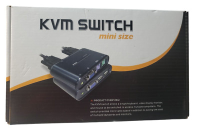 KVM SWITCH - Mini Size for computers PK-2UA0-A-EL