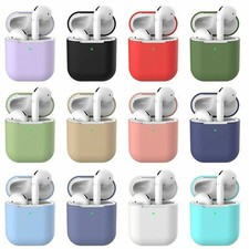 Silicone Protective Airpods Case Slim Skin Cover For Apple AirPod 1 2 Earphones