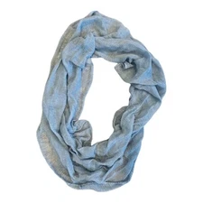 Cejon Infinity Scarf Silver Metallic Sparkle Gray