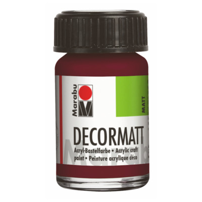 Marabu DECORMATT ACRYL Normalfarbtöne 15ml-Glas