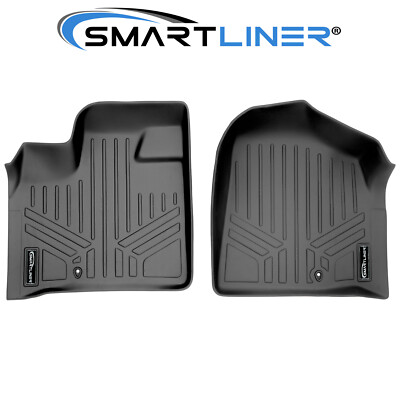 SMARTLINER Custom Floor Mats For 2015-2025 Ford F-150 - 1st Row Black Liners 5 thumbnail image