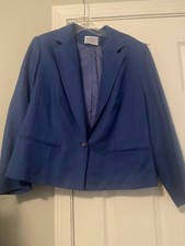 Vintage Light Blue Pendleton 100 Wool Womens Blazer Jacket M Academia Lined