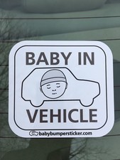Baby On Board Bumper Sticker Baby In Vehicle Simple Safety Sticker Classic