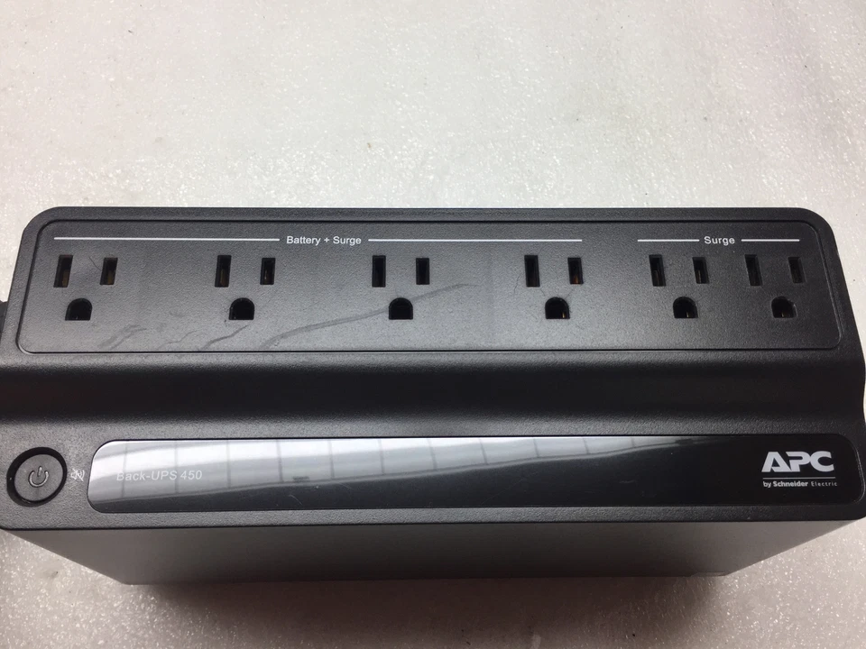 APC Back-UPS 450 BN450M 120V 6A 450VA 255W 6-Outlet Surge Protector NO BATTERY - Image 4 of 4