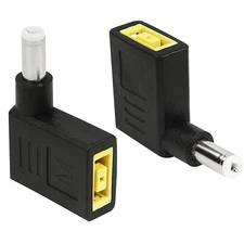10x 90 Degree Slim Square Tip Female to DC 5.5 x 2.5mm Male Power Supply Adapter