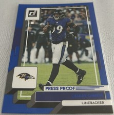 2022 Donruss Football Odafe Oweh Baltimore Ravens Press Proof Blue #193