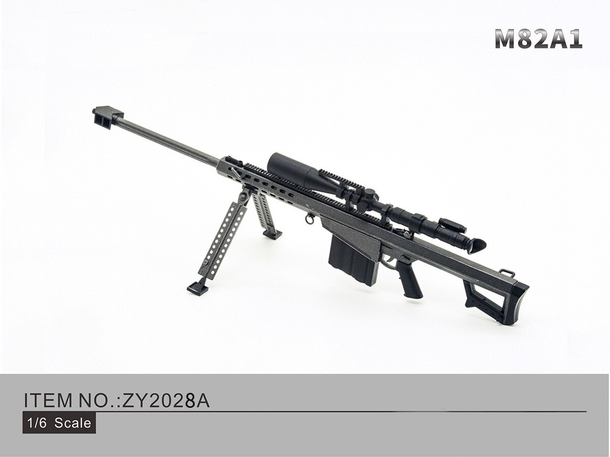 1/6 M82A1 Barrett Sniper Rifle Gun for 12