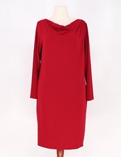 J.JILL Wearever Collection Stretch Jersey Drape Neck Dress Lacquer Red Size 1X