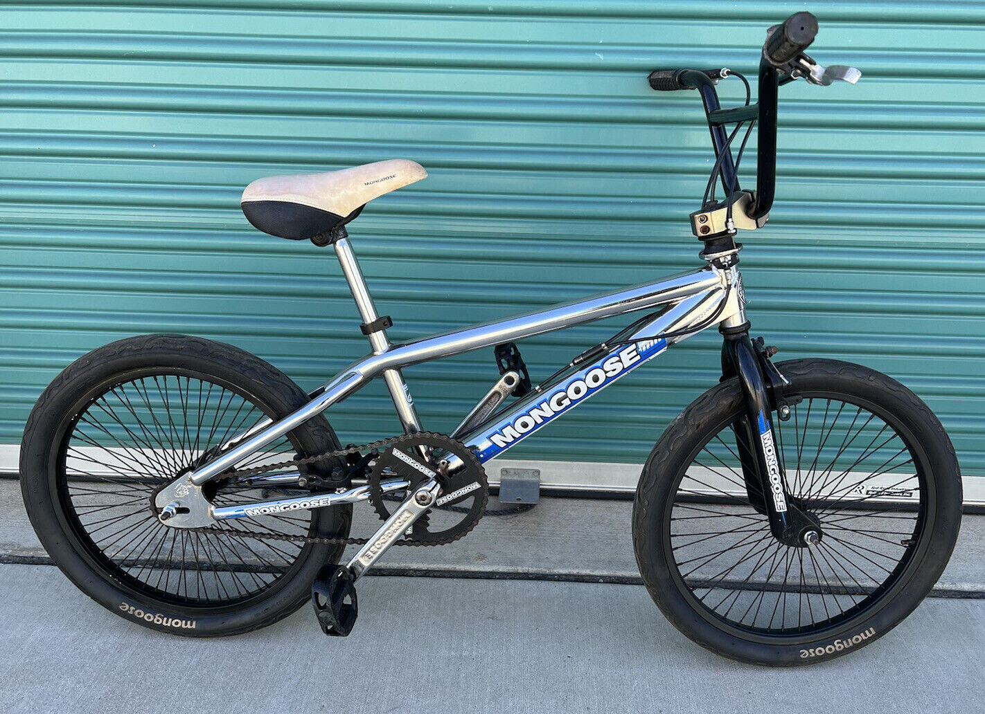 Vintage Mongoose Pro Chrome Original 20" BMX Freestyle Bike Mid School Survivor