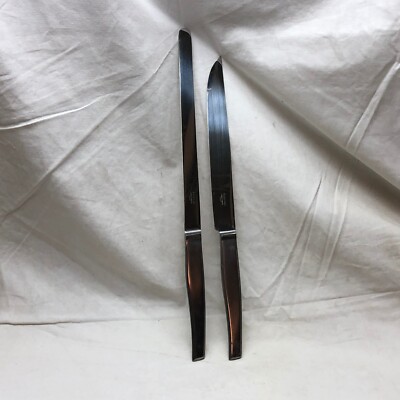 2 Vintage Guild Craft Forged Knives Stainless Made in Italy Serving Knives