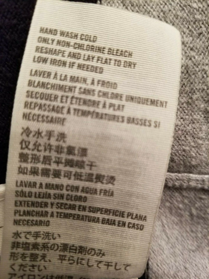 Hollister Womens Cardigan Sweater Shirt Top Size L Large Black Gray Striped - Image 4 of 4