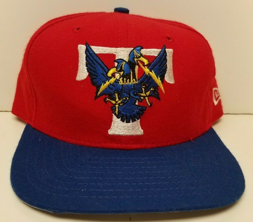 vintage TRENTON THUNDER Snapback Hat Team Autographed cap