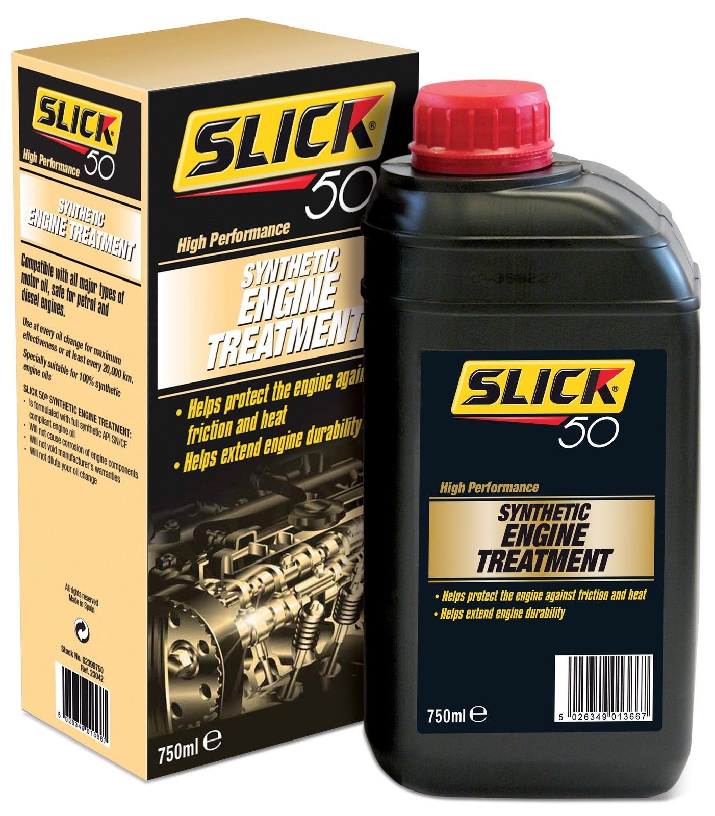 Slick 50 Synthetic Engine Treatment 750ml + Manual Gear Box Treatment