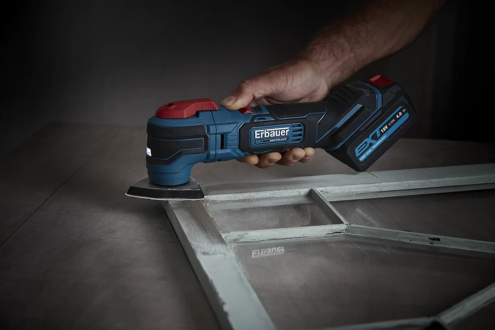 Erbauer EXT 18V 4Ah Liion Cordless Multi tool EMT18LiQC eBay