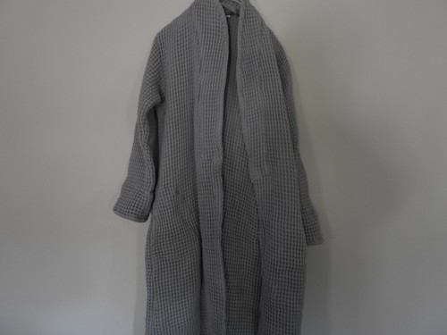 Brooklinen Gray Waffleknit Towel Bath Robe Size Small, Free Shipping!