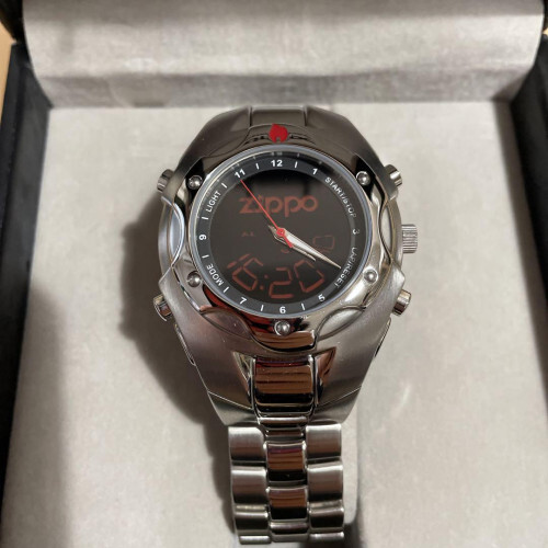 ZIPPO Watch Digital Brand New Rare Y2K Tech RED Light | eBay