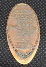SPONGEBOB SQUAREPANTS UNIVERSAL Elongated Penny Pressed Coin Souvenir #0285