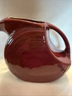 Homer Laughlin Fiesta Ware Cinnabar Burgundy Disc Pitcher 67oz