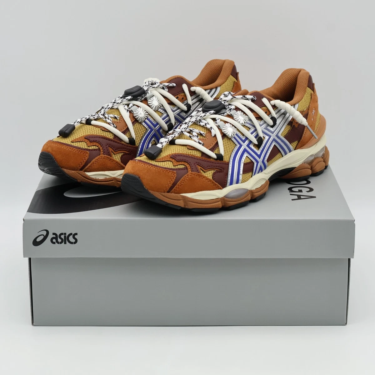 TOGA x ASICS Gel Cumulus 16 TG Brown Blue Pure Silver for Sale