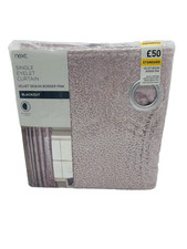 Next 53x72” Blackout Curtain – Pink Sequin Dazzle, Single Window Panel  