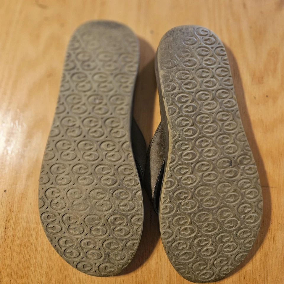 Мужские кожаные сандалии-шлепанцы Spenco Yumi размер 13 серые ортопедическая супинатор - Изображение 3 из 4