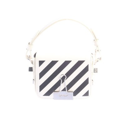 Abendtasche Off-White Weiß Schwarz