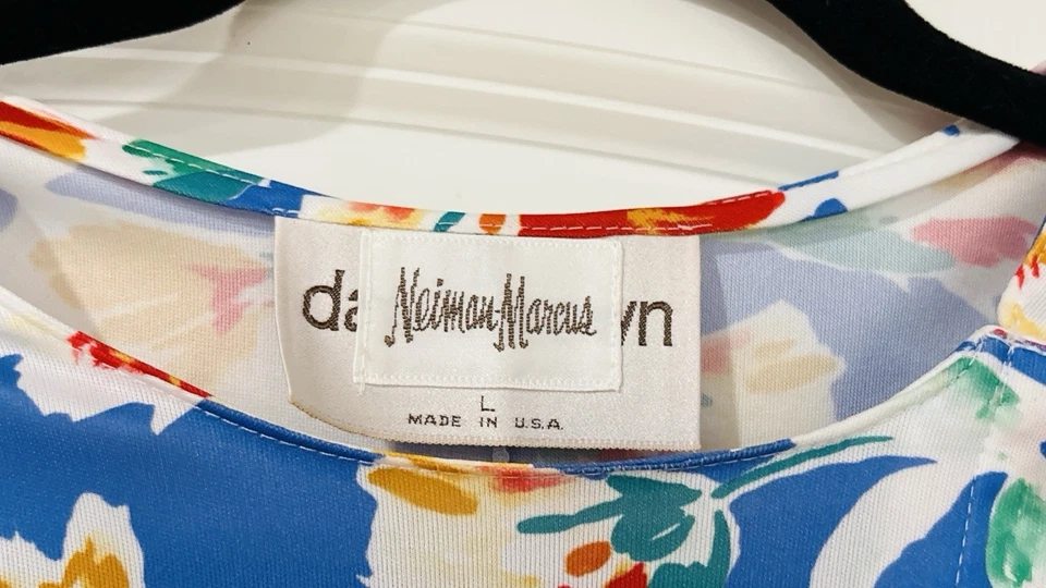 Vintage David Brown California Dress Womens Large Floral 70s 80s Kaftan Caftan - Image 2 of 4