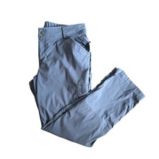 Duluth Trading Co Dry on the Fly Blue Gray Cargo Hiking Pants Womens 16x33