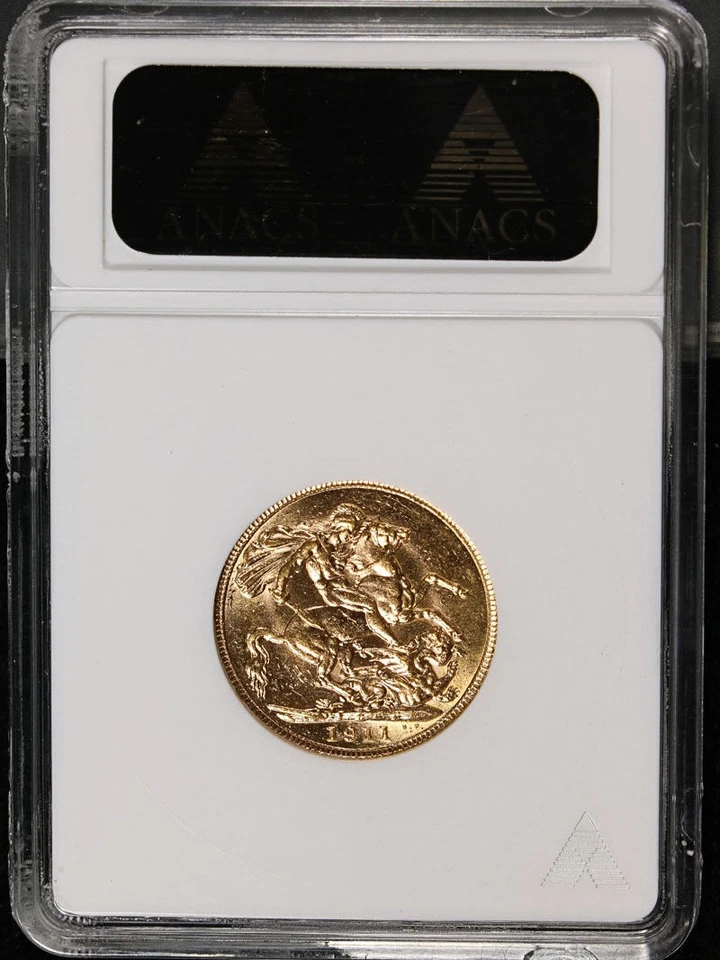 1911-C Canada Gold Sovereign ANACS MS62 - Image 4 of 4