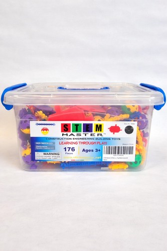 176 Durable Pieces STEM Master Toys Construction Engineering Building Set